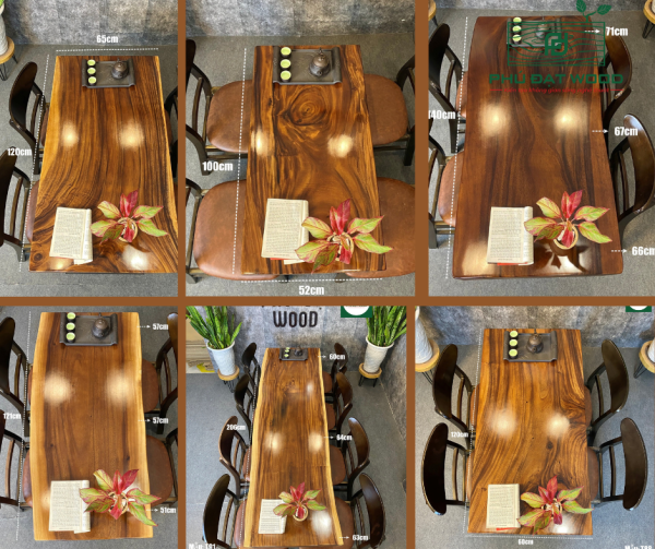 bàn ghế nhà hàng gỗ me tây