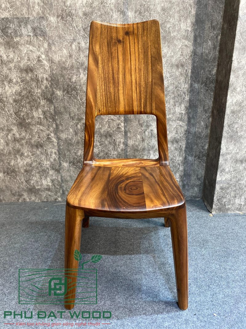 Ghế gỗ me tây thiết kế ĐA-04