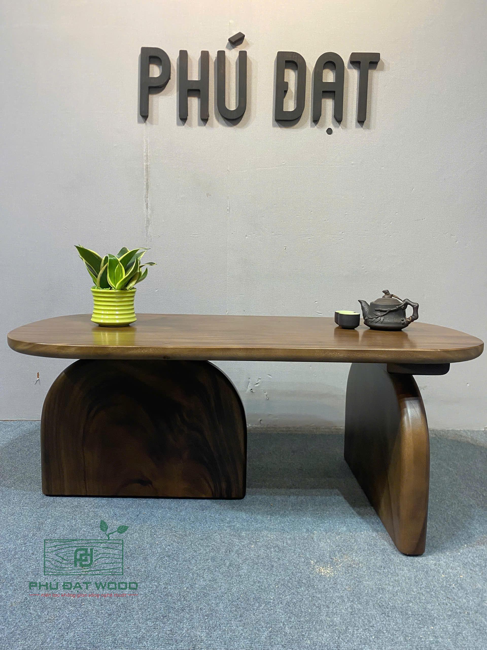 Bàn Gỗ Me Tây Nguyên Khối PĐ 100×50 Bàn Gỗ Me Tây Nguyên Khối PĐ 100×50