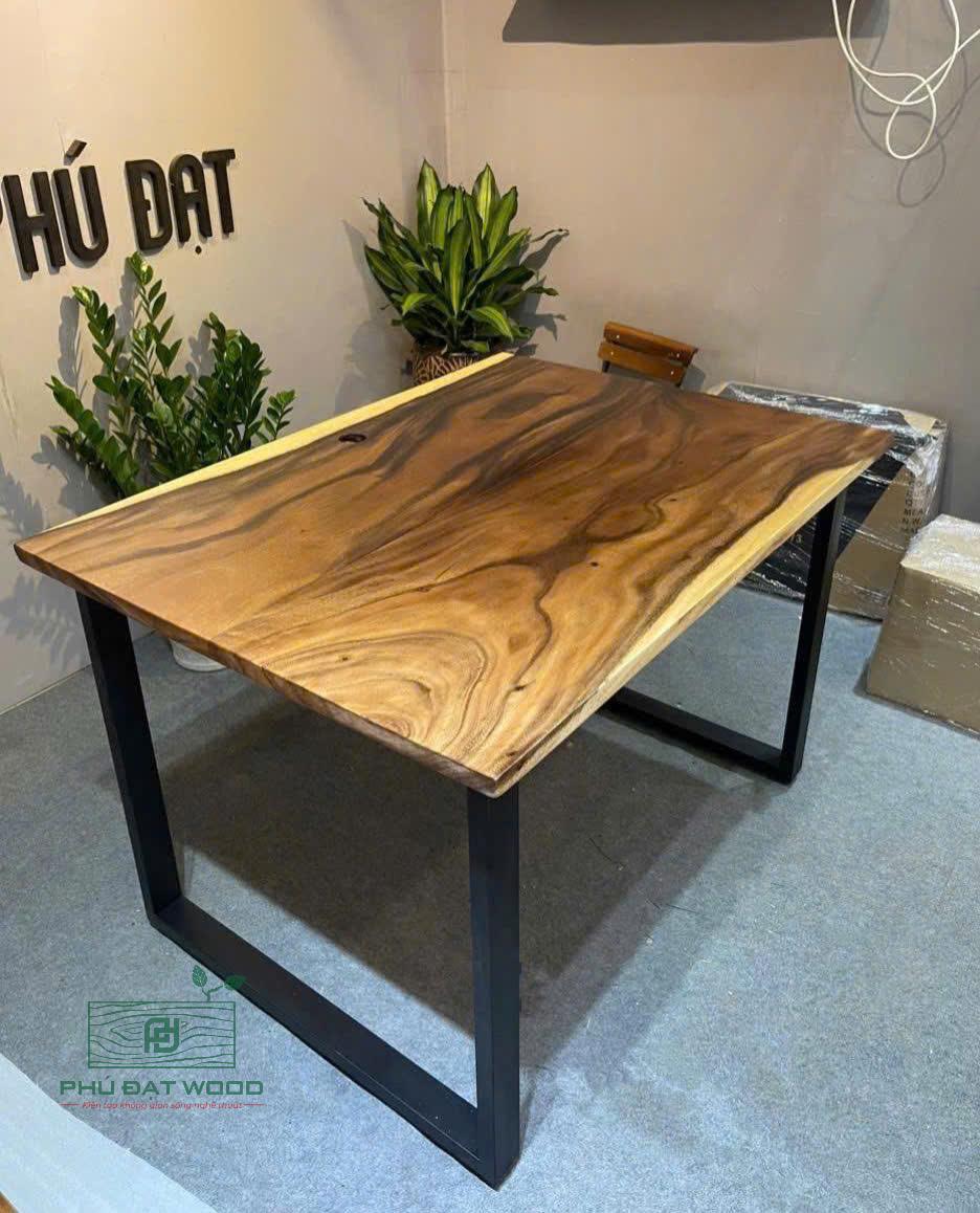 Mặt bàn ghép gỗ me tây PĐ 120x90
