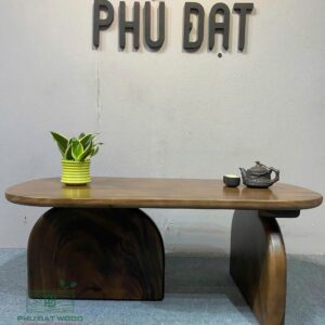 Bàn Gỗ Me Tây Nguyên Khối PĐ 100x50