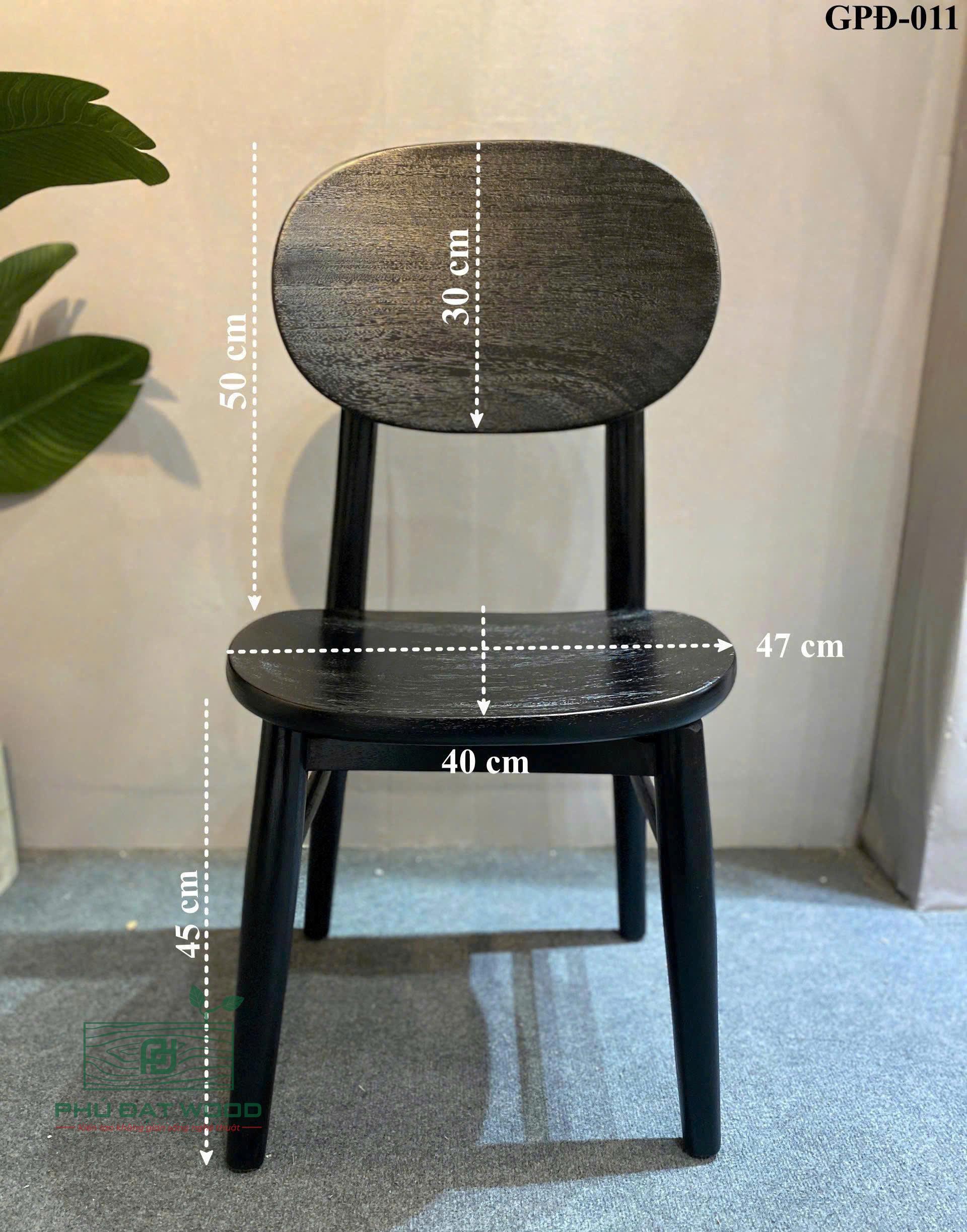 Ghế gỗ me tây GPĐ-011