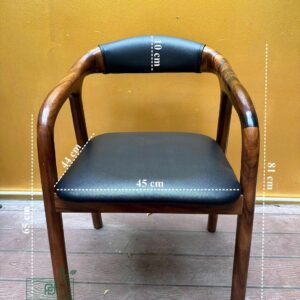 Ghế Neva gỗ me tây GN-005( có nệm tựa lưng)