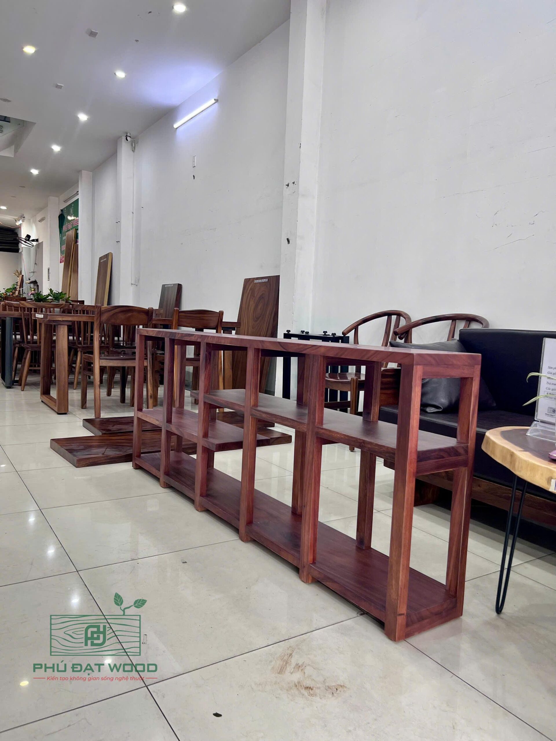 Kệ Sách Gỗ Tự Nhiên 180x70x25 cm