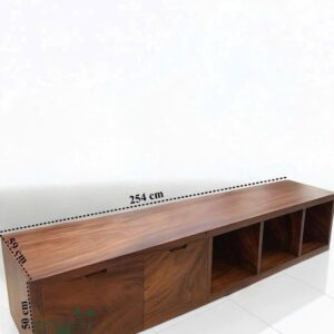 Tủ Kệ Gỗ Me Tây Đa Năng 254x59x50cm