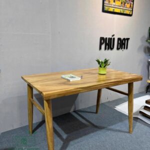 Bàn gỗ ghép me tây tự nhiên 120x70x3