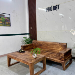 Bộ sofa 2 món gỗ me tây