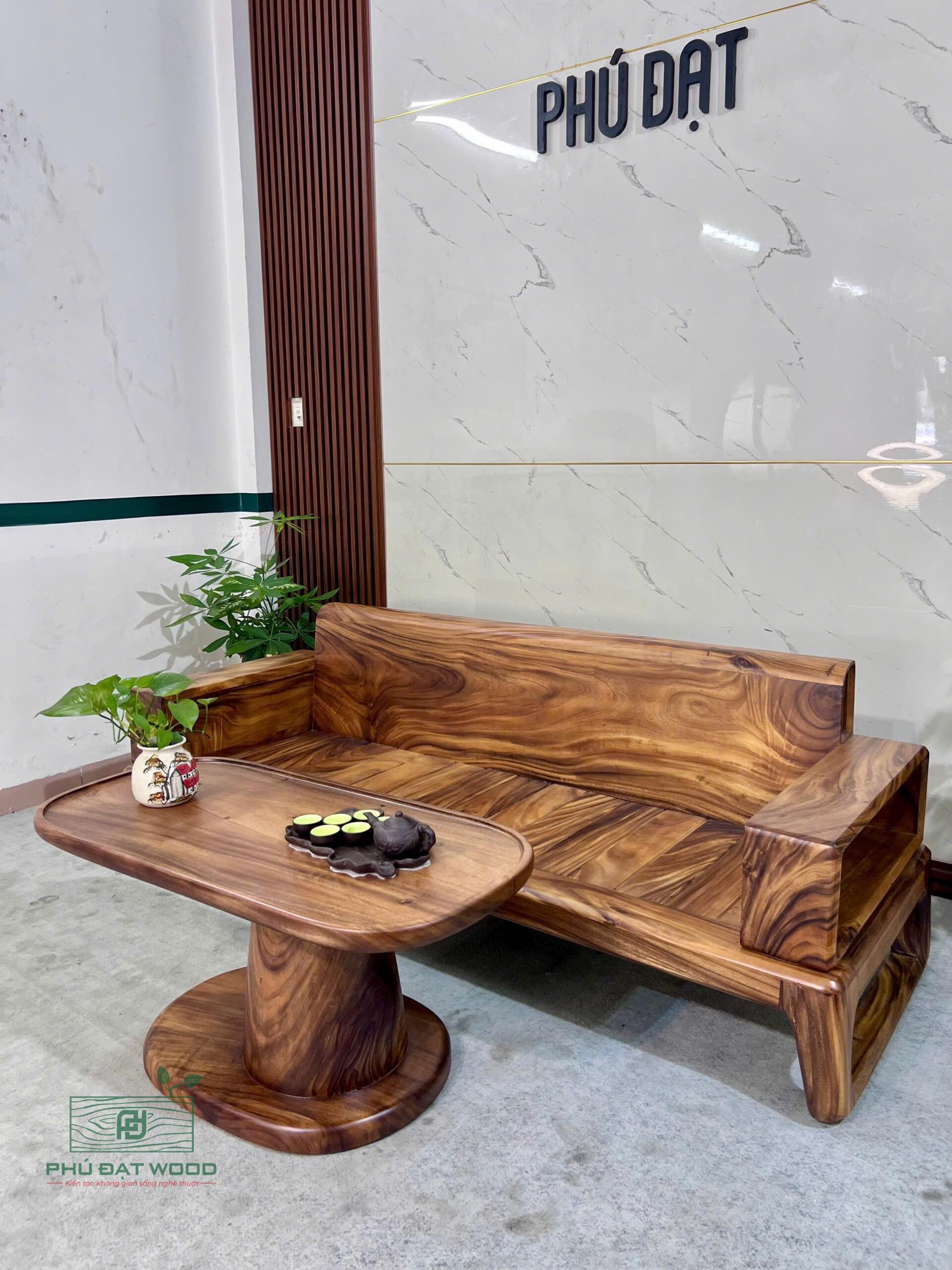 Bộ sofa 2 món gỗ me tây cao cấp S0226 Bộ sofa 2 món gỗ me tây cao cấp S0226
