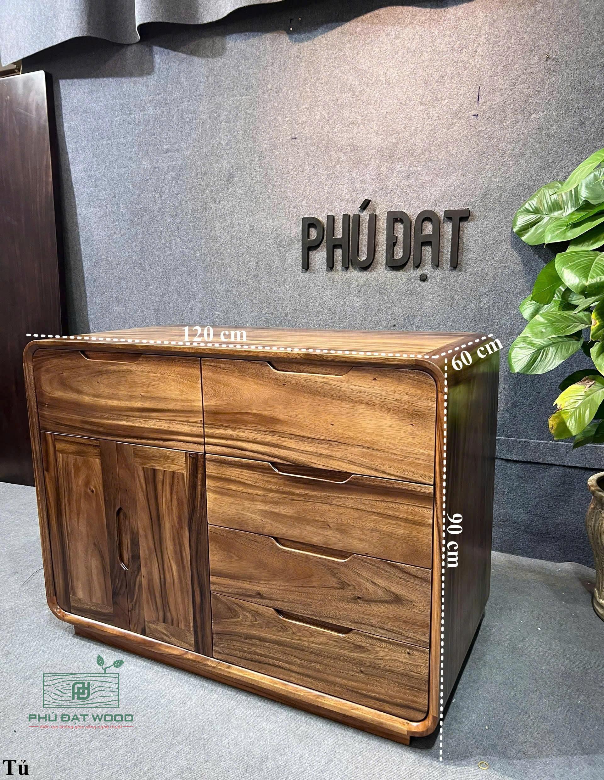 Tủ gỗ me tây 120x90