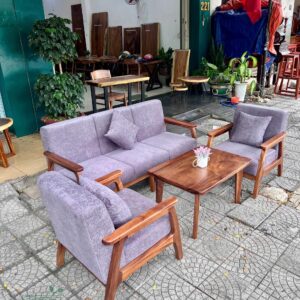 Sofa gỗ me tây S0126