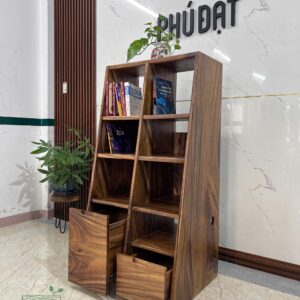 Tủ sách đứng gỗ me tây K0226