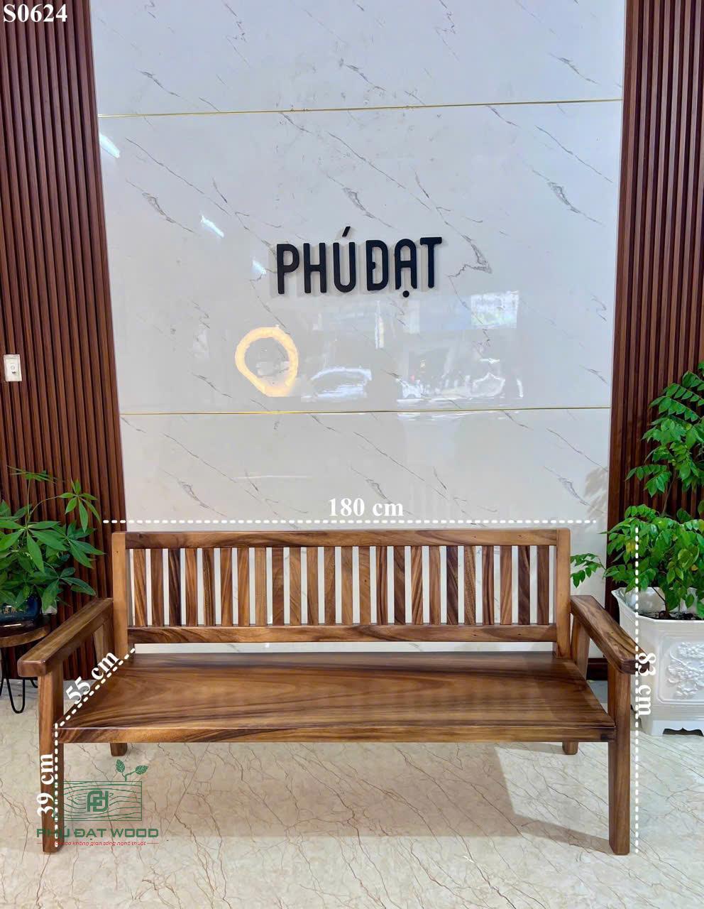 Ghế băng gỗ me tây