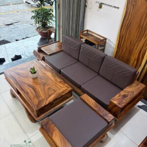 Bộ sofa gỗ me tây S2