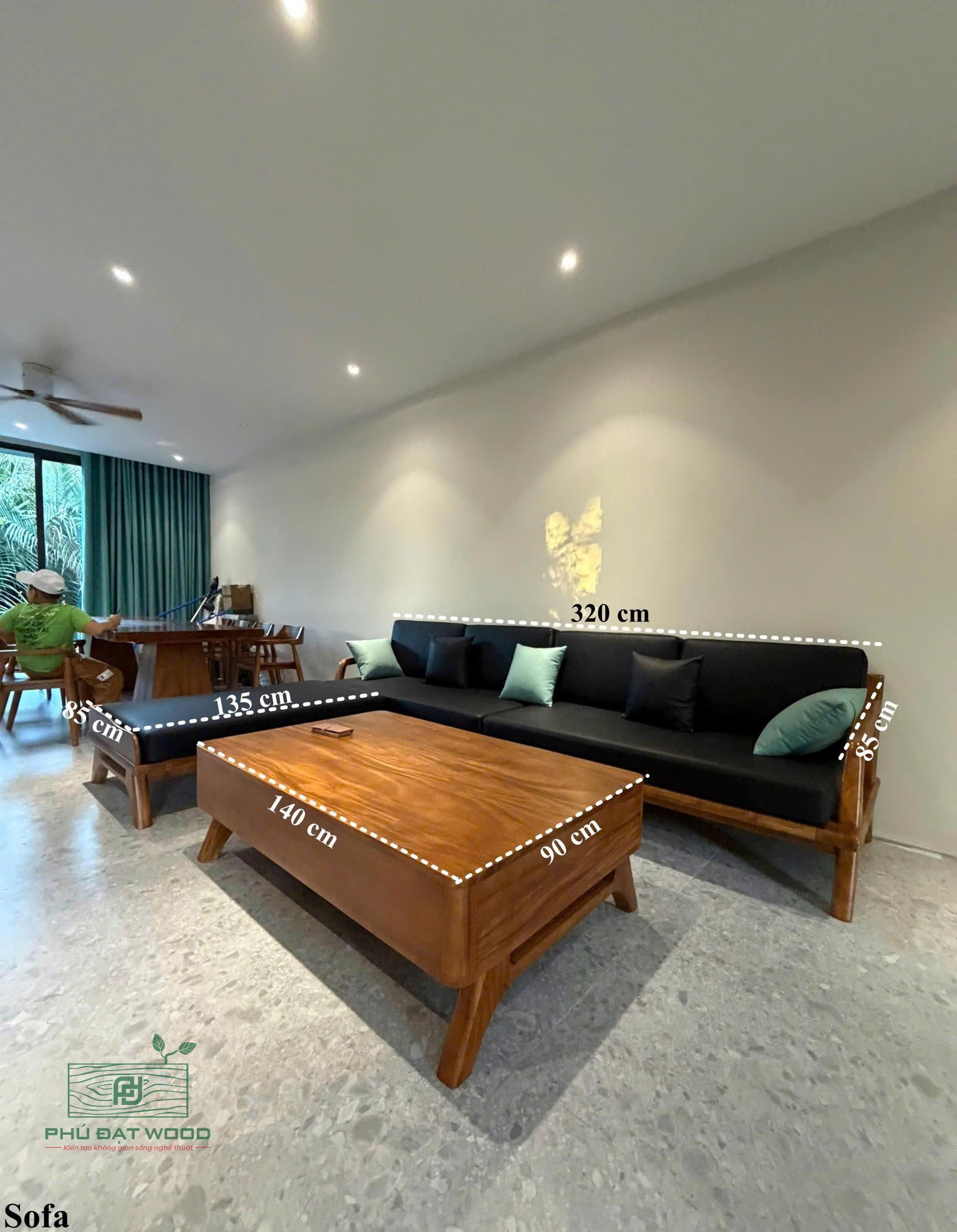 Bộ sofa gỗ me tây S320