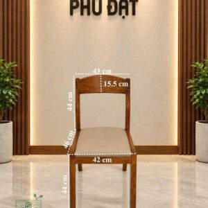 Ghế gỗ me tây GPĐ-007N