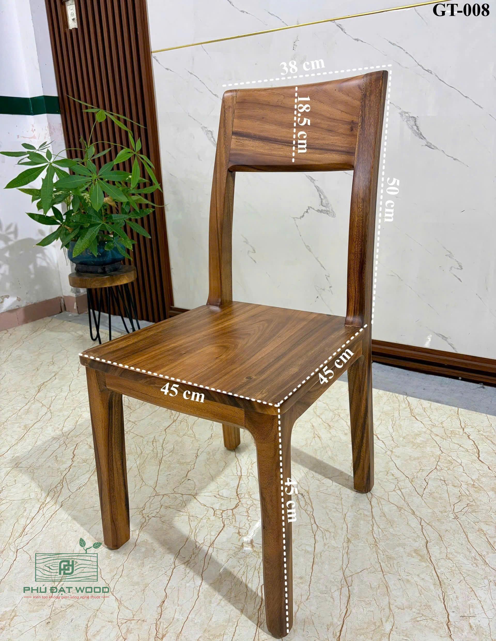 Ghế gỗ me tây GT-008